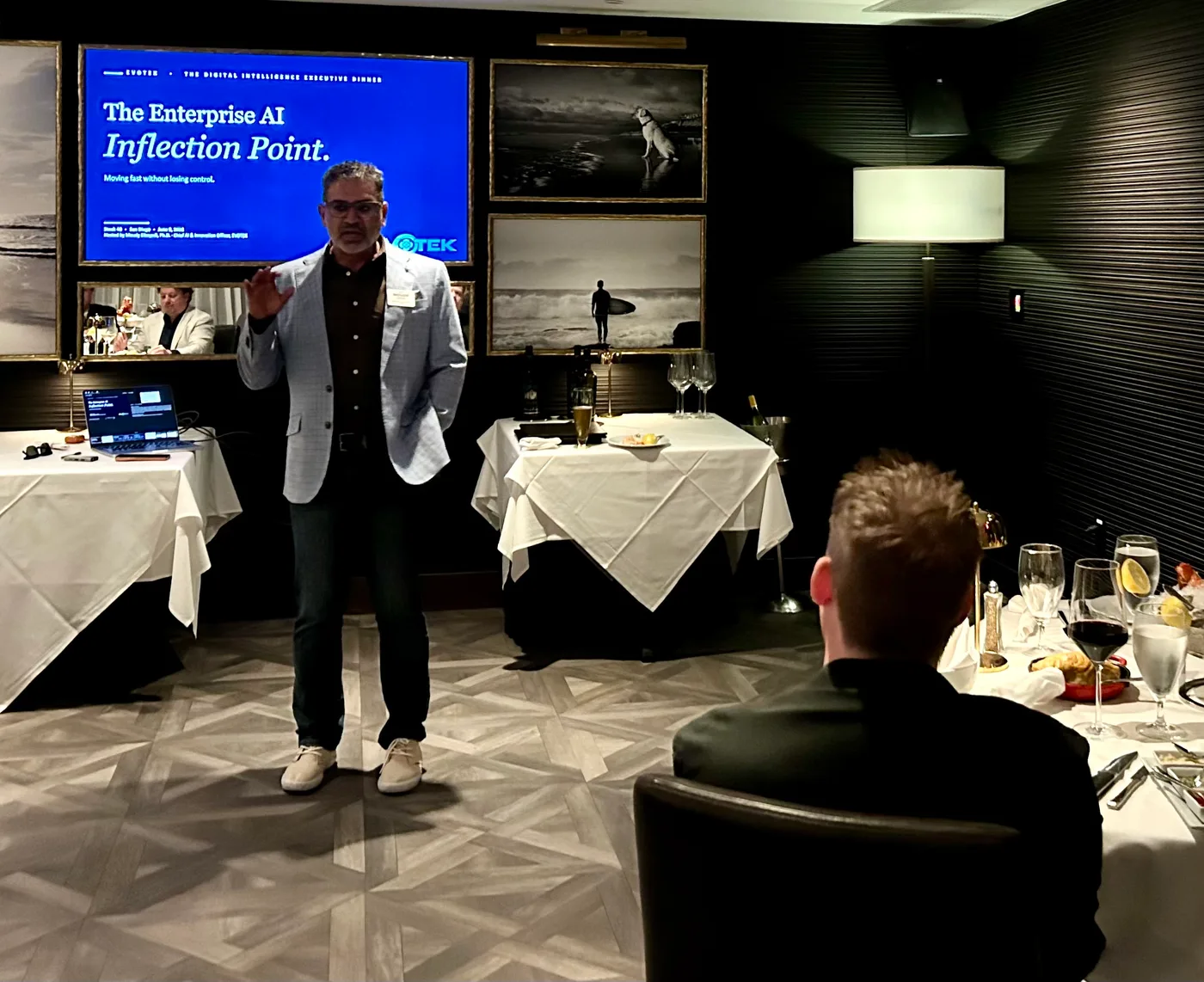 Moudy Elbayadi at an executive event
